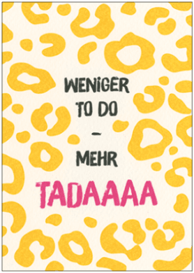 Postkarte - Oleksandra - Weniger to do - mehr Tadaaaa