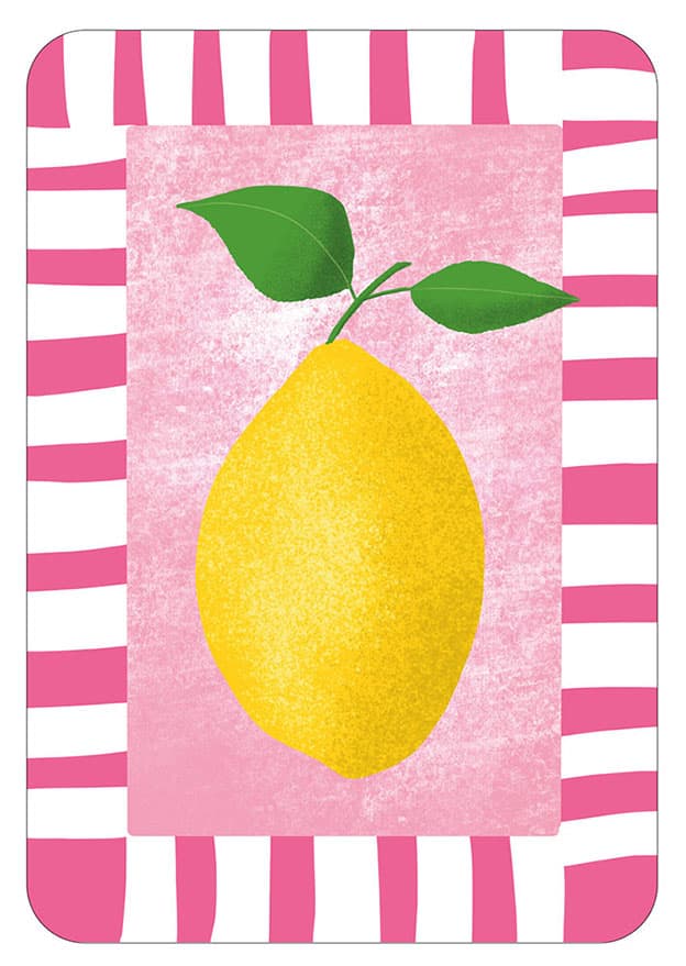 Postkarte - Toni Starck - Lollipop Lemon