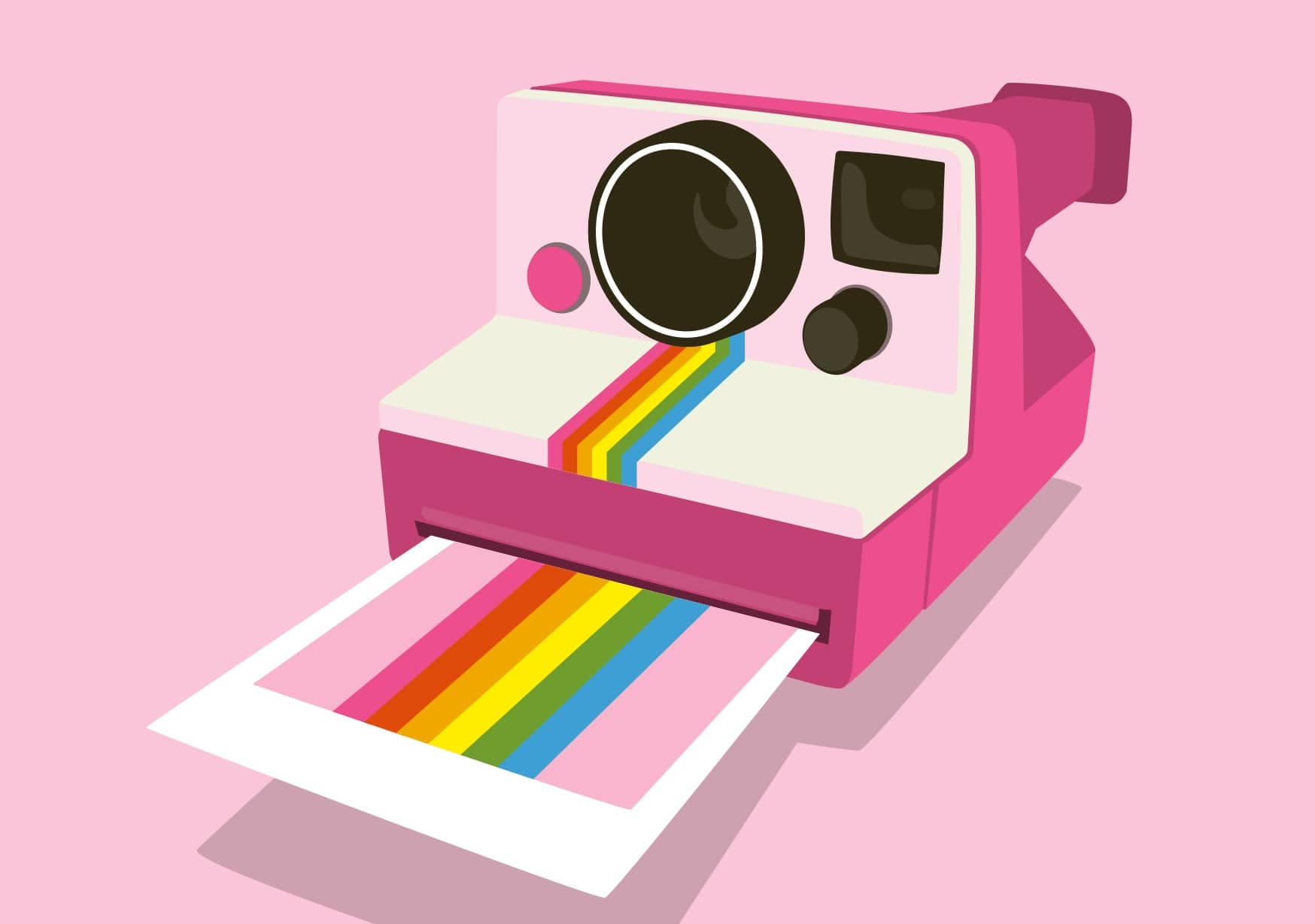 Postkarte - design classic - instant camera