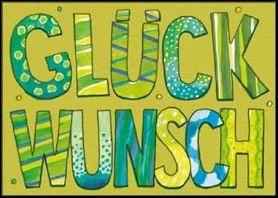 Postkarte - madebymaggie - Glückwunsch