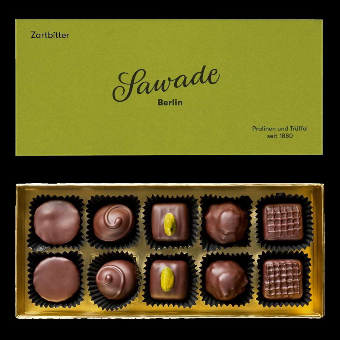 Sawade - Pralinenschachtel Zartbitter Vegan, 115g