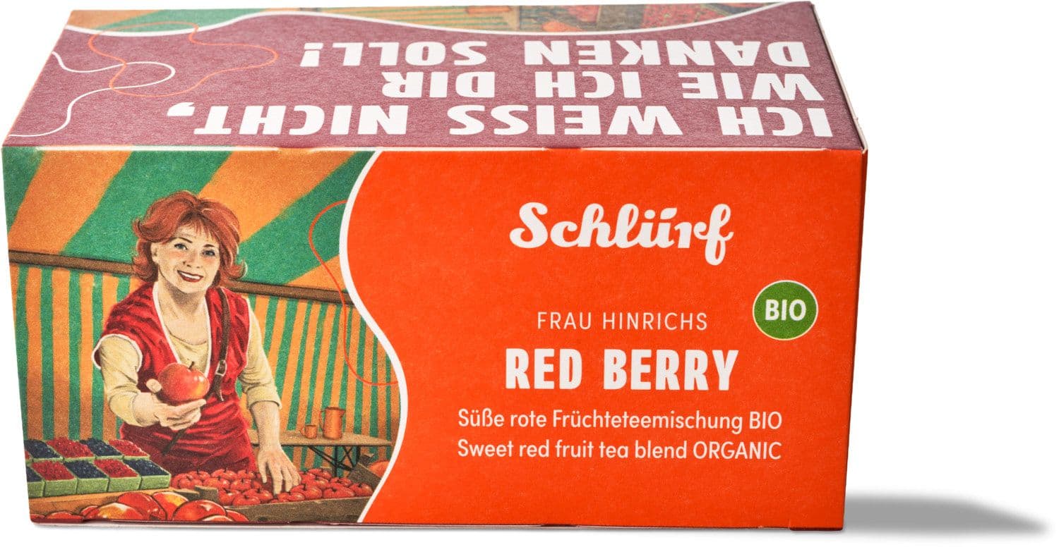 Schlürf Büdel - Frau Hinrichs Red Berry Bio, 45g