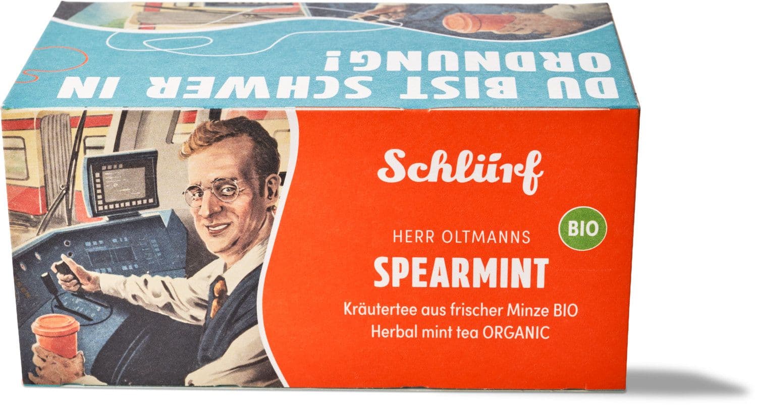 Schlürf Büdel - Herr Oltmanns Peppermint Bio, 40g