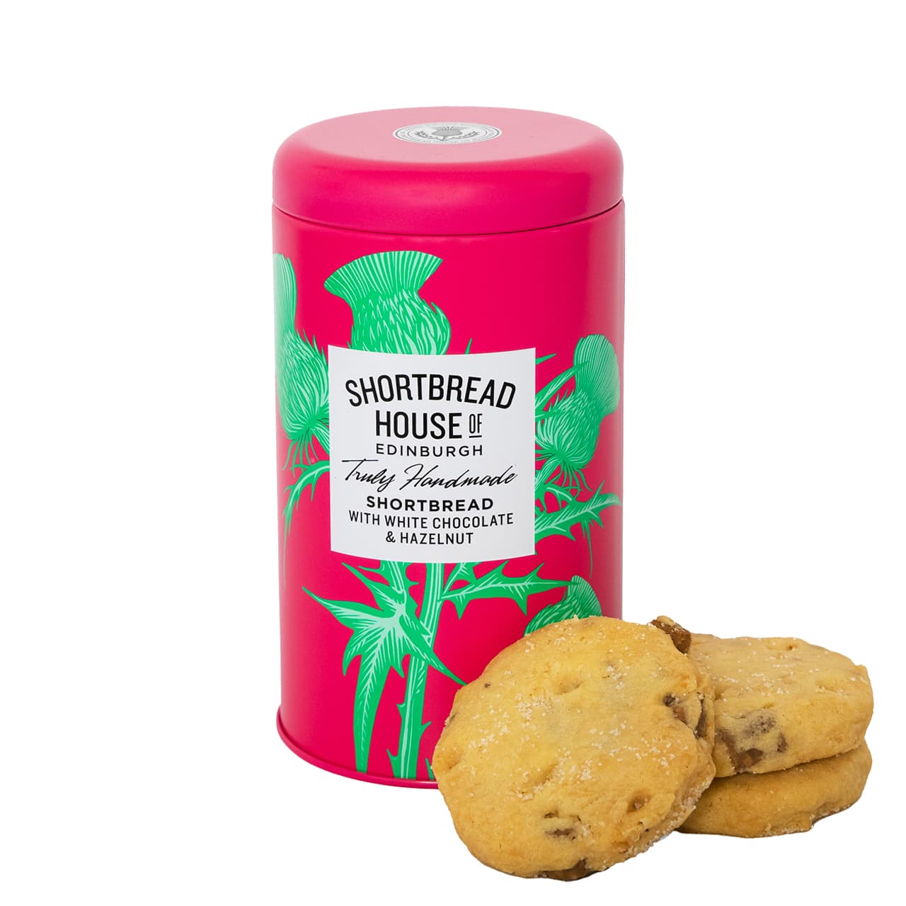 Shortbread House of Edinburgh mit weißer Schokolade und Haselnuss, 140g