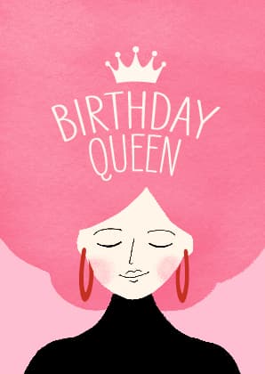 Postkarte - Andrea liesert - Birthday queen