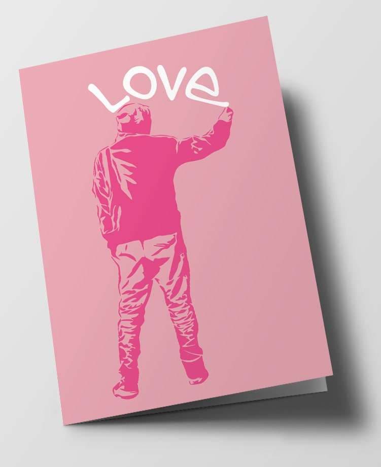 Klappkarte - Museum Art - Graffiti Love