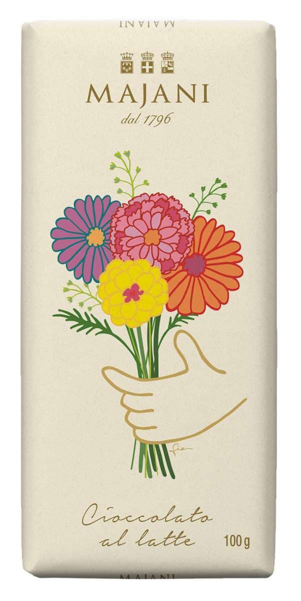 Majani Schokolade - Blumen für dich, 100g