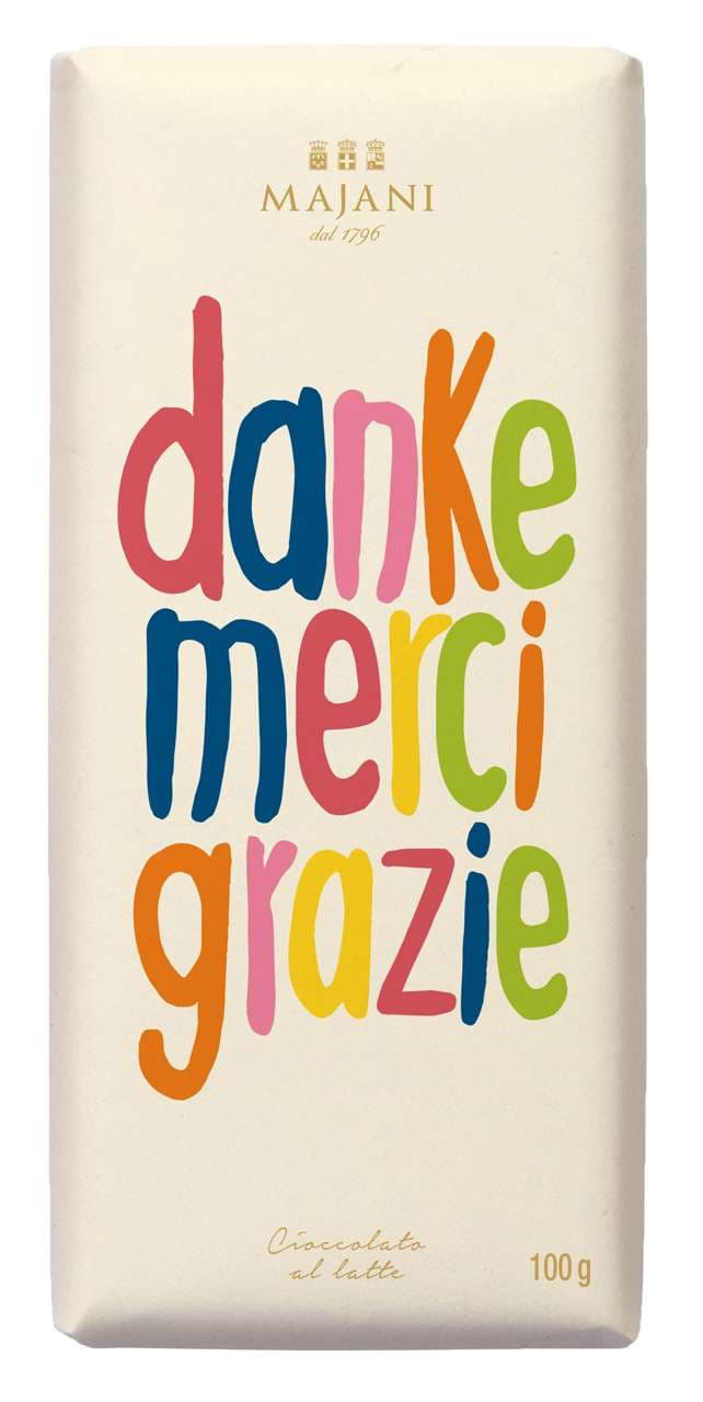 Majani Schokolade - Danke merci grazie, 100g