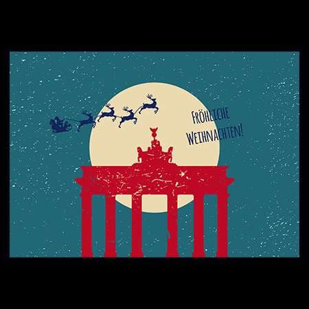 Postkarte - Berlin, Fröhliche Weihnachten