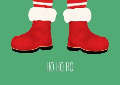 Postkarte - andrea liefert - ho ho ho