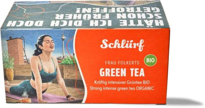Schlürf Büdel - Frau Folkerts Green Tea Bio, 40g