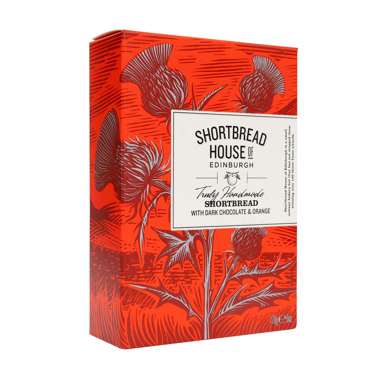 Shortbread House of Edinburgh mit dunkler Schokolade und Orange, 170g