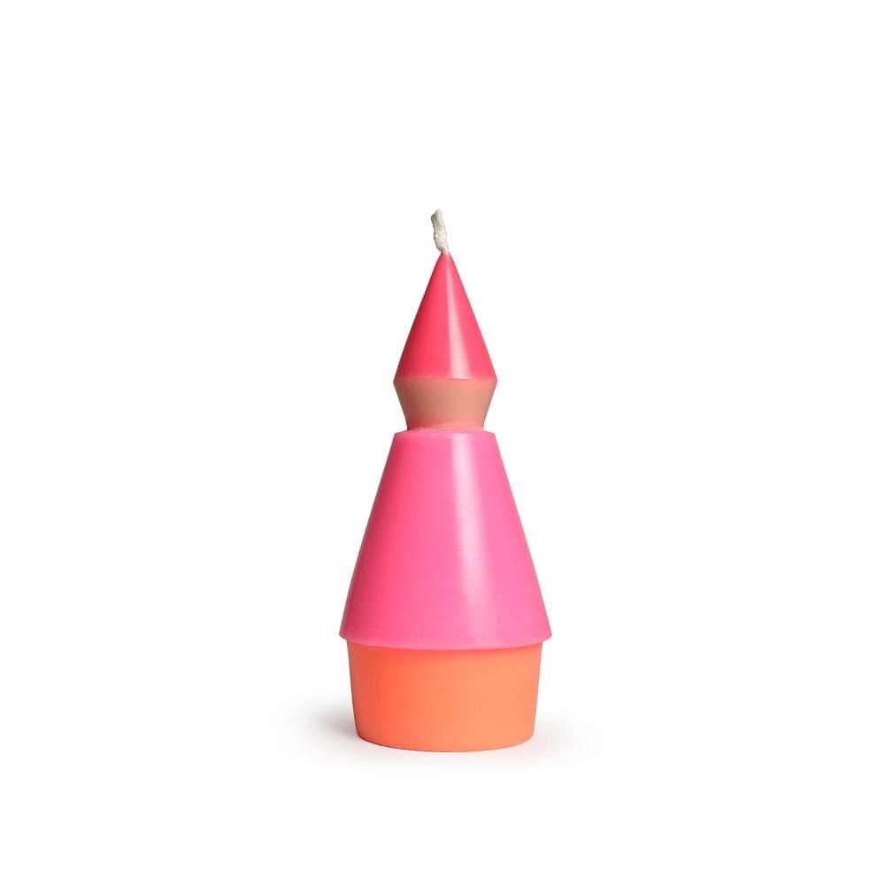 not the girl Kerze - little Ones No.4 / neonpink