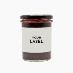 Raspberry jam with own label