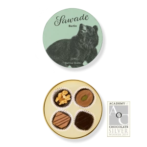 Sawade Kleine runde Pralinenschachtel Berliner Bär Alkoholfrei