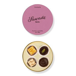 Sawade Small Round Box of Chocolates Mixed