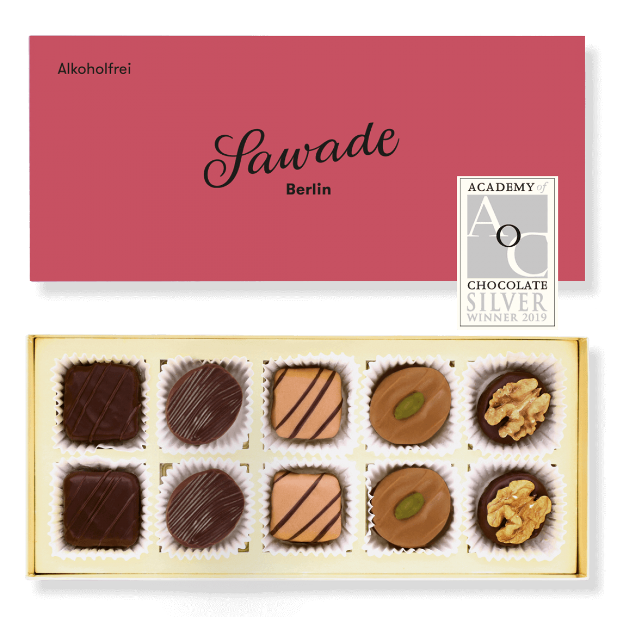Sawade Box of chocolates Alcohol-free