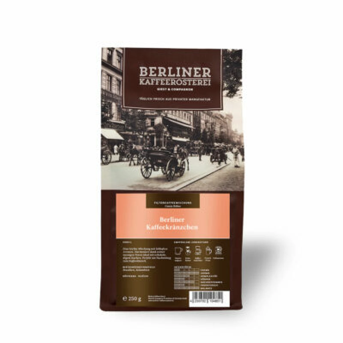 Berliner Kaffeerösterei Kaffeekränzchen gemahlen 250g
