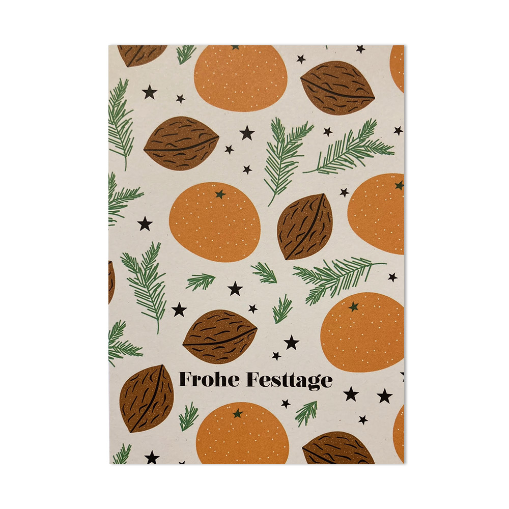grusskarte_frohe_festtage_nuesse_and_orangen