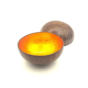 Kokosnuss Schale orange metallisch Teil 2