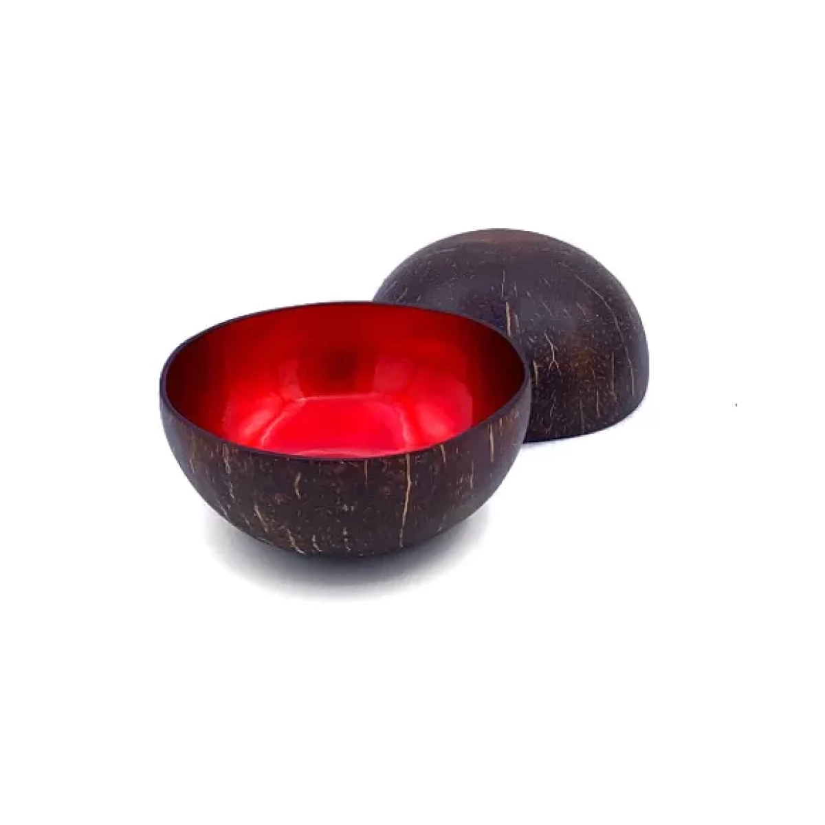 Kokosnuss Schale rot metallisch Teil 2