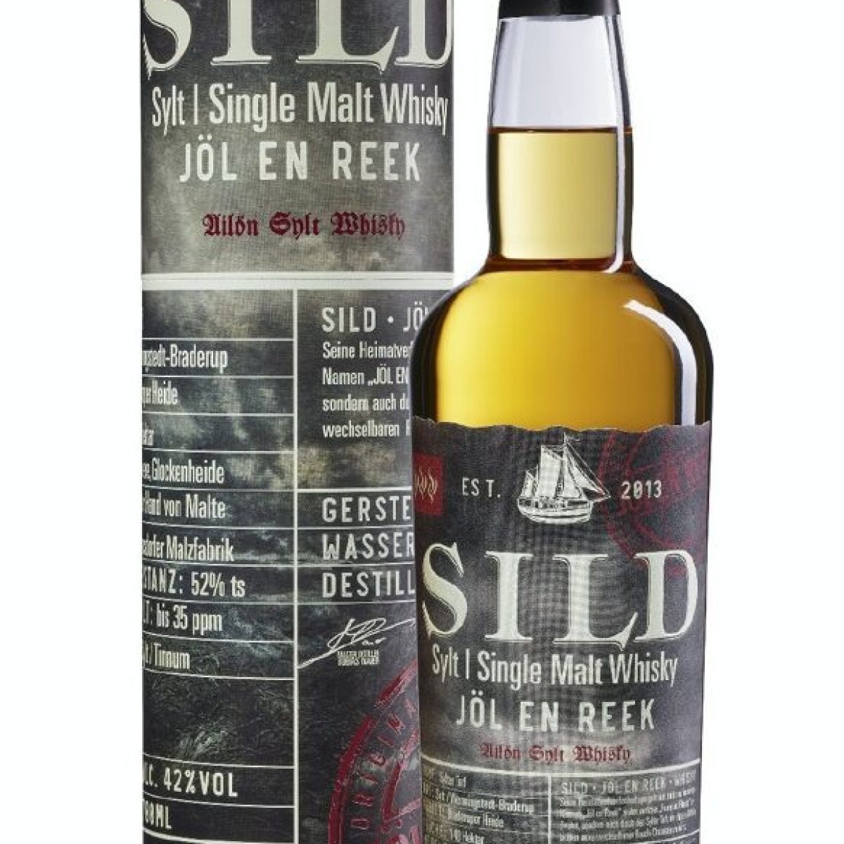 SILD Whisky JÖL EN REEK 42% 0,7ltr. SILD „Jöl en Reek“ Sylter Single Malt Whisky