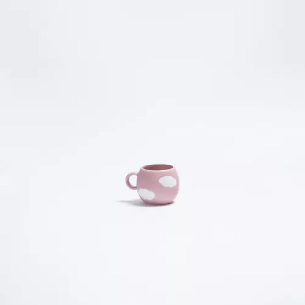 Wichtige Keywords (integriert): runde Espressotasse Espressotasse rosa handmade Wolkentasse Steinzeug Design Espressotasse rosa Espresso Tasse mit Wolken handgemachte Tasse pink Espresso Becher rund kleine Tasse für Espresso