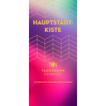 🎁 Hauptstadtkiste Bunt, urban und selbstbewusst – die „Hauptstadtkiste“-Banderole kombiniert kräftige Farbverläufe mit goldenem Schriftzug. Ein echter Hingucker für Berlin-Geschenkboxen. 👉 Personalisierbar für Firmenkunden oder Berlin-Liebhaber.