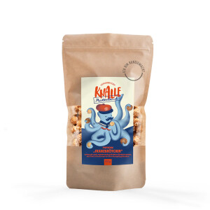 Franzbrötchen Popcorn von Mutterland Hamburg – knuspriges Gourmet-Popcorn mit Zimt und Kardamom in stylischer Verpackung.