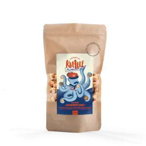 Franzbrötchen Popcorn von Mutterland Hamburg – knuspriges Gourmet-Popcorn mit Zimt und Kardamom in stylischer Verpackung.