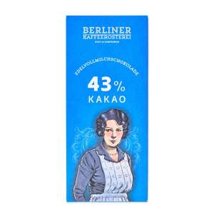 Berliner Kaffeerösterei - Schokoladentafel Classicline 43%, 45g